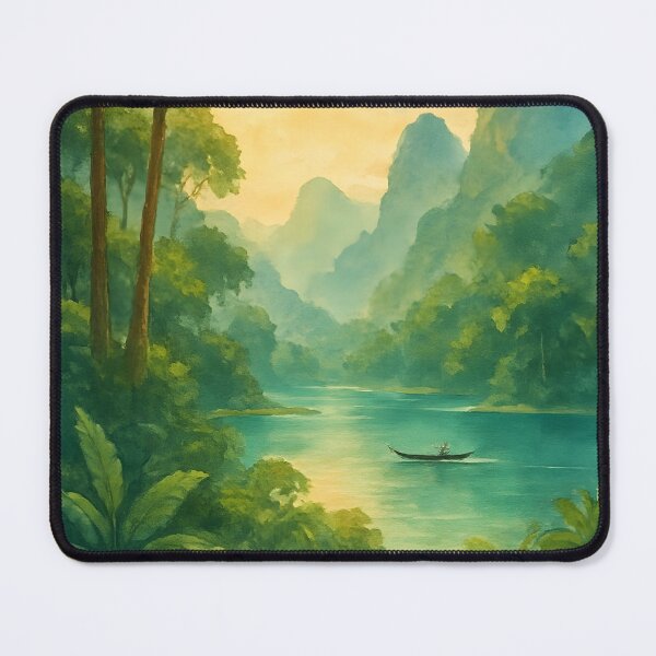 Item preview, Khao Sok National Park Tropical River Landscape Poster designed and sold by FestivityFinds.