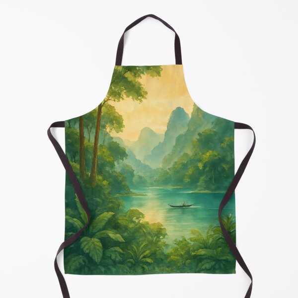 Item preview, Khao Sok National Park Tropical River Landscape Poster designed and sold by FestivityFinds.