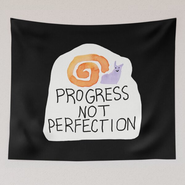 Item preview, Progress Not Perfection Snail designed and sold by quuunoyfdtl73.