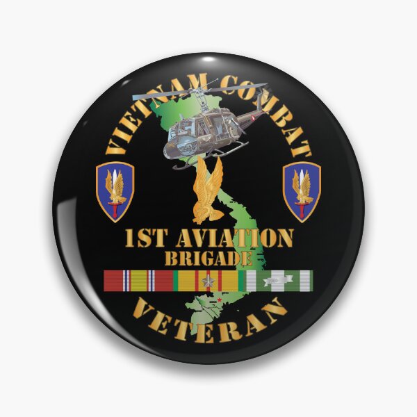 Item preview, Army - Vietnam Combat Cavalry Veteran w 1st Aviation Bde SSI X 300 designed and sold by Military Insignia Products.