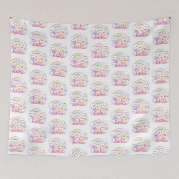 Item preview, Kawaii Rainbow Clouds Cafe – Cute Pastel Drinks & Dessert Illustration designed and sold by Kallandra.