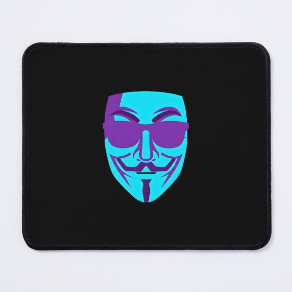 Item preview, Neon Cyberpunk Hacker Mask Glitch Icon designed and sold by MarCinu Art.