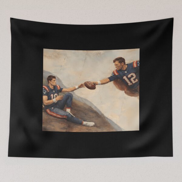 Item preview, New England Football Tom Brady And Drake Maye designed and sold by hussnain arshad.