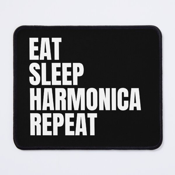 Item preview, eat sleep harmonica repeat designed and sold by sydney-syder.