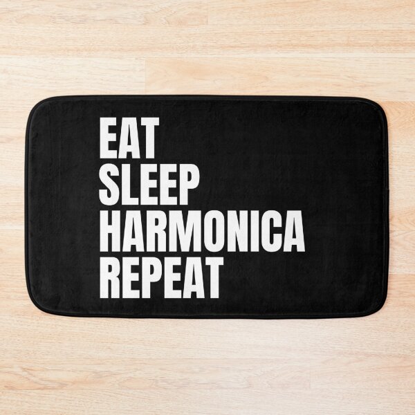 Item preview, eat sleep harmonica repeat designed and sold by sydney-syder.