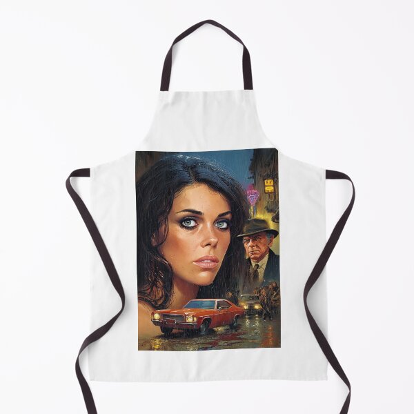 Item preview, Brunette Woman Face Close Up Retro designed and sold by Piotrek0001.