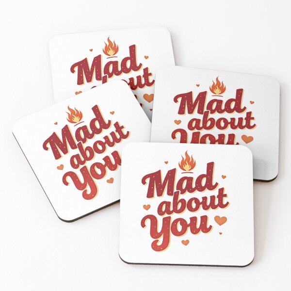 Item preview, Mad About You – Cute Valentine Love Typography Digital Art designed and sold by PhraseLab.