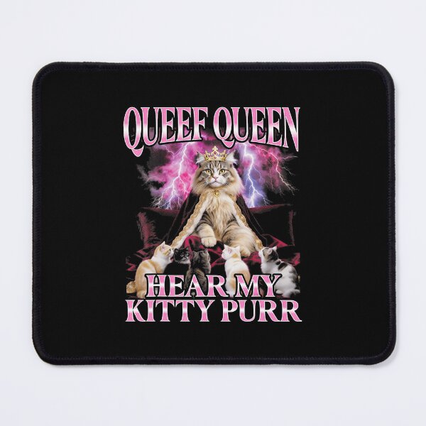 Item preview, QUEER QUEEN HEAR MY KITTY PURR Cat Illustration Bold Pride designed and sold by tadmercado.