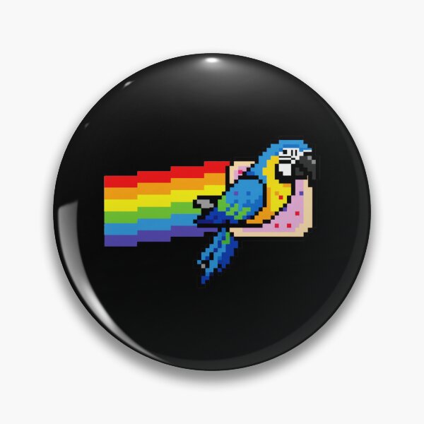 Item preview, Pixel Rainbow Bird Retro 8 Bit Flying Parrot  designed and sold by JEFDodsonArt.