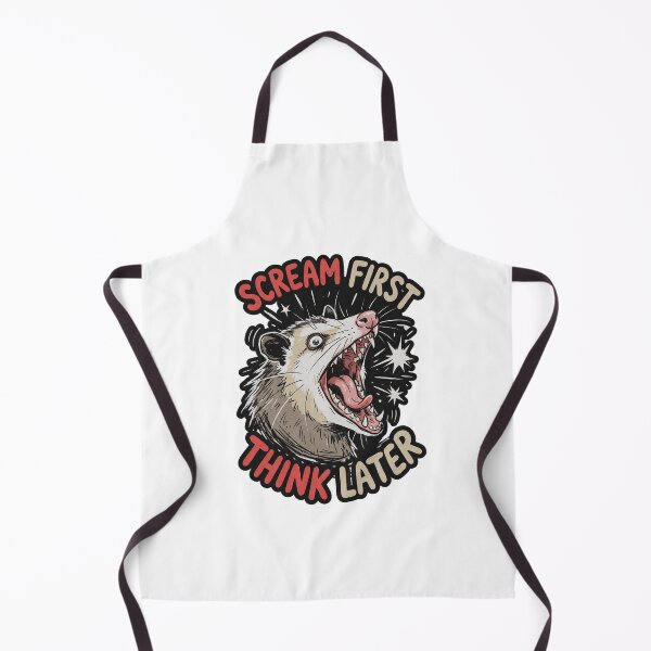 Item preview, Scream First Think Later Opossum designed and sold by AdyKurniawan.