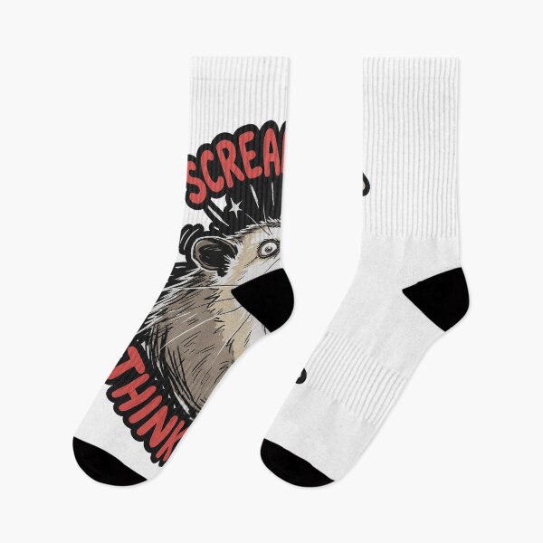Item preview, Scream First Think Later Opossum designed and sold by AdyKurniawan.