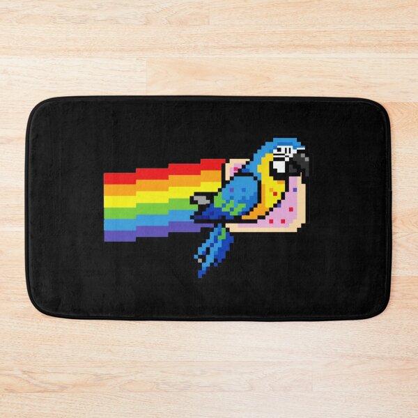 Item preview, Pixel Rainbow Bird Retro 8 Bit Flying Parrot  designed and sold by JEFDodsonArt.