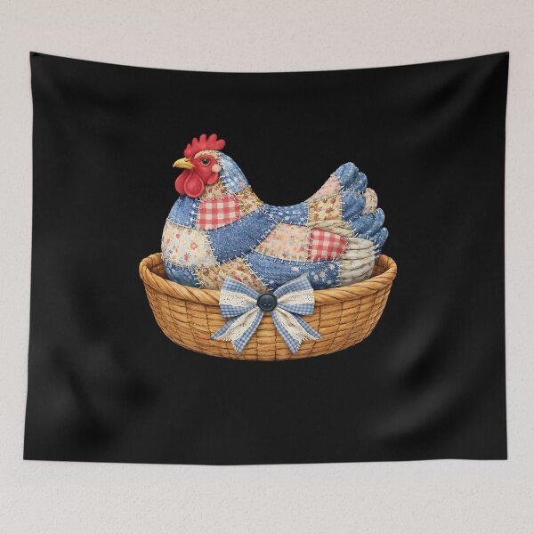 Item preview, Floral Patchwork Chicken designed and sold by Spencerhowar.