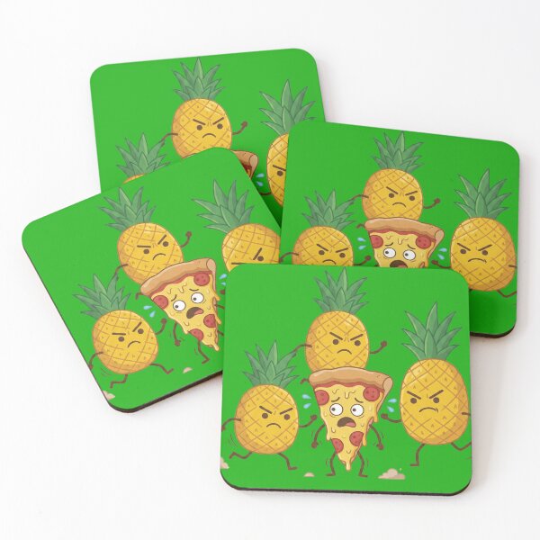 Item preview, Angry Pineapples Chasing Pizza Cartoon designed and sold by AdyKurniawan.