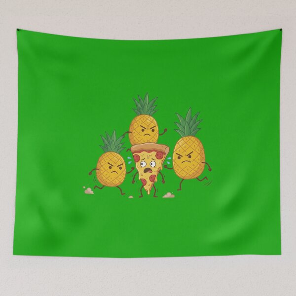Item preview, Angry Pineapples Chasing Pizza Cartoon designed and sold by AdyKurniawan.