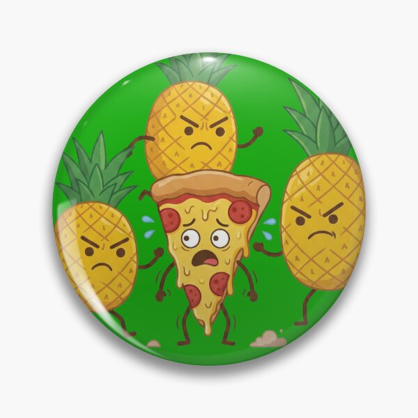 Item preview, Angry Pineapples Chasing Pizza Cartoon designed and sold by AdyKurniawan.