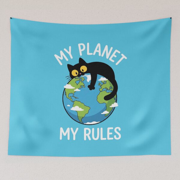 Item preview, My Planet My Rules Black Cat designed and sold by AdyKurniawan.