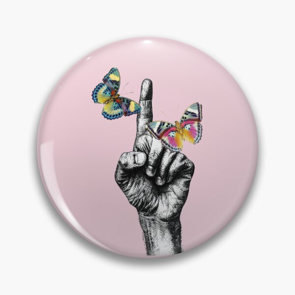 Item preview, Pointing Finger With Butterflies designed and sold by KeksWorkroom.