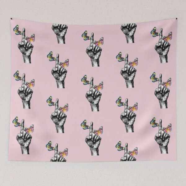Item preview, Pointing Finger With Butterflies designed and sold by KeksWorkroom.