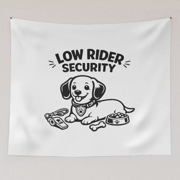 Item preview, Dachshund Low Rider Security designed and sold by KylianStoreMx.