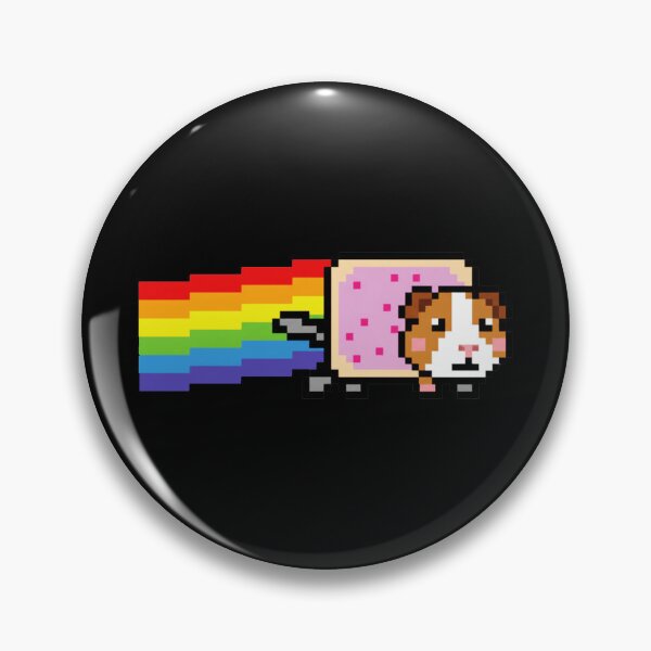 Item preview, Pixel Rainbow Guinea Pig Retro 8 Bit Flying Rodent  designed and sold by JEFDodsonArt.