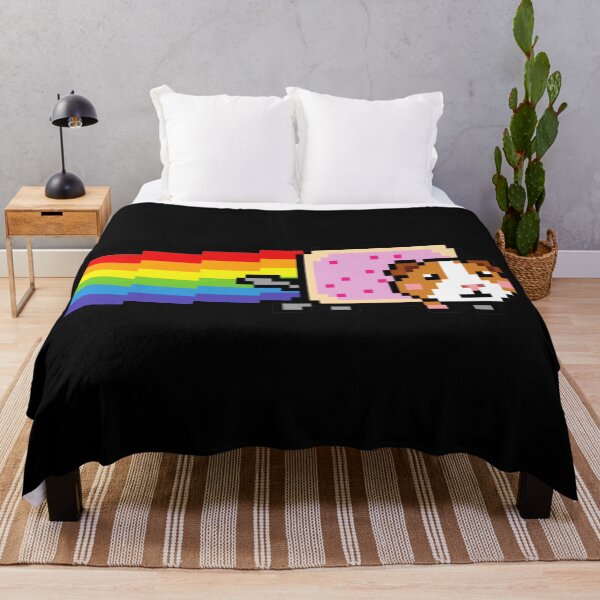 Item preview, Pixel Rainbow Guinea Pig Retro 8 Bit Flying Rodent designed and sold by JEFDodsonArt.