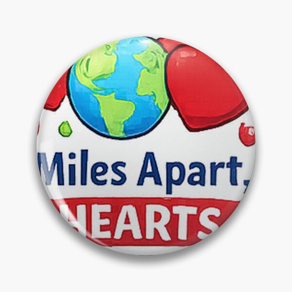 Item preview, Miles Apart Hearts Together – Long Distance Love Sticker | LDR Couple Romantic Gift designed and sold by AestheticLoveArt.