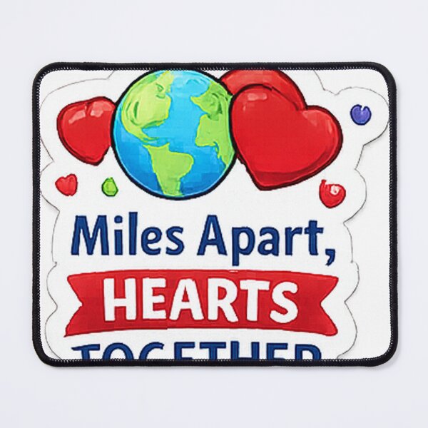 Item preview, Miles Apart Hearts Together – Long Distance Love Sticker | LDR Couple Romantic Gift designed and sold by AestheticLoveArt.