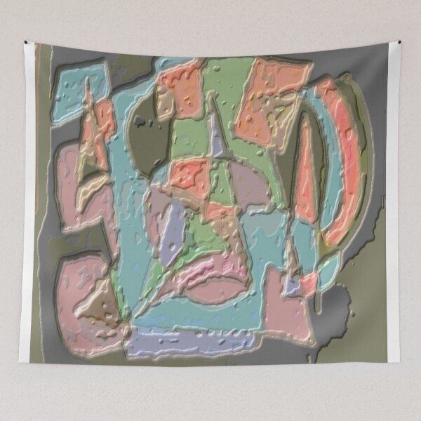 Item preview, geometric jazz dark plasticine colorful geometric abstract design designed and sold by SmashingDeals.