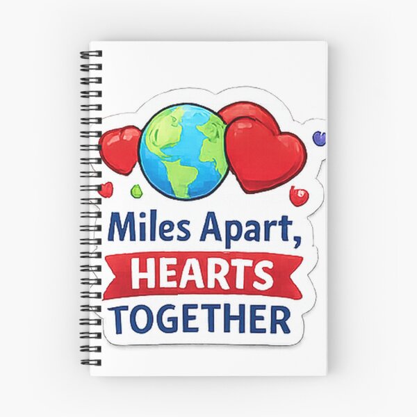 Item preview, Miles Apart Hearts Together – Long Distance Love Sticker | LDR Couple Romantic Gift designed and sold by AestheticLoveArt.