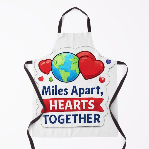 Item preview, Miles Apart Hearts Together – Long Distance Love Sticker | LDR Couple Romantic Gift designed and sold by AestheticLoveArt.