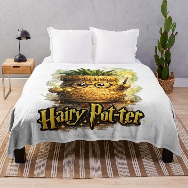 Item preview, Hairy Pot-ter – Funny Plant Pot Wizard Parody designed and sold by StrayaDesign.