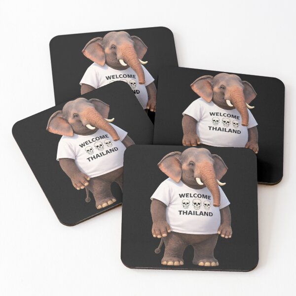 Item preview, Welcome Thailand Elephant Skull T-Shirt –Travel Graphic designed and sold by The Satire Fuggler.