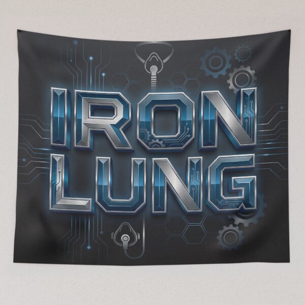 Item preview, Futuristic Metallic Iron Lung Sci-Fi Text Art designed and sold by DGtaLrtcom.