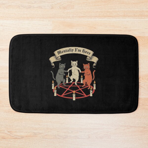 Item preview, Mentally I'm Here Occult Cats designed and sold by AdyKurniawan.