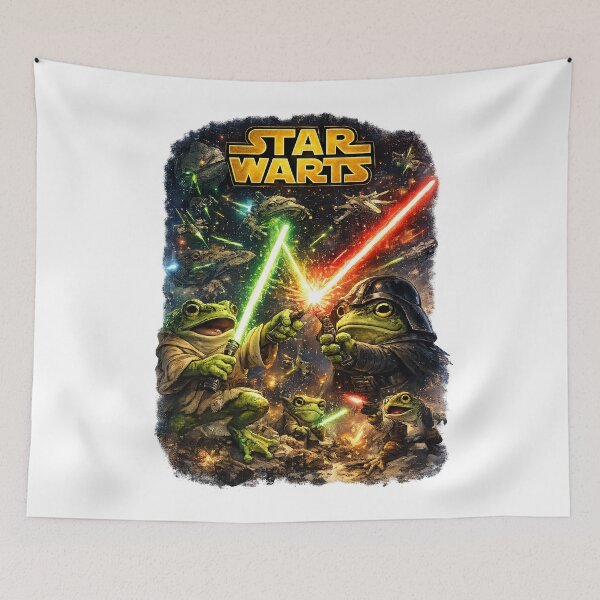 Item preview, Star Warts – Frog Space Battle Movie Parody designed and sold by StrayaDesign.