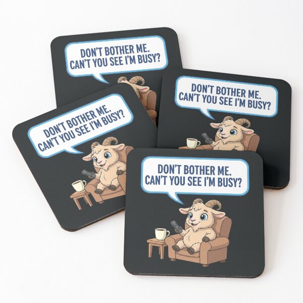 Item preview, Funny Busy Goat - Don't Bother Me I'm Watching TV designed and sold by RS-Globalist-.