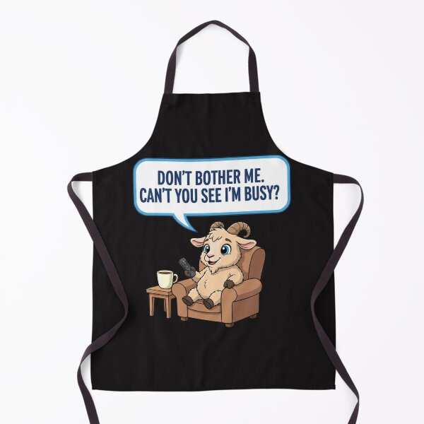 Item preview, Funny Busy Goat - Don't Bother Me I'm Watching TV designed and sold by RS-Globalist-.