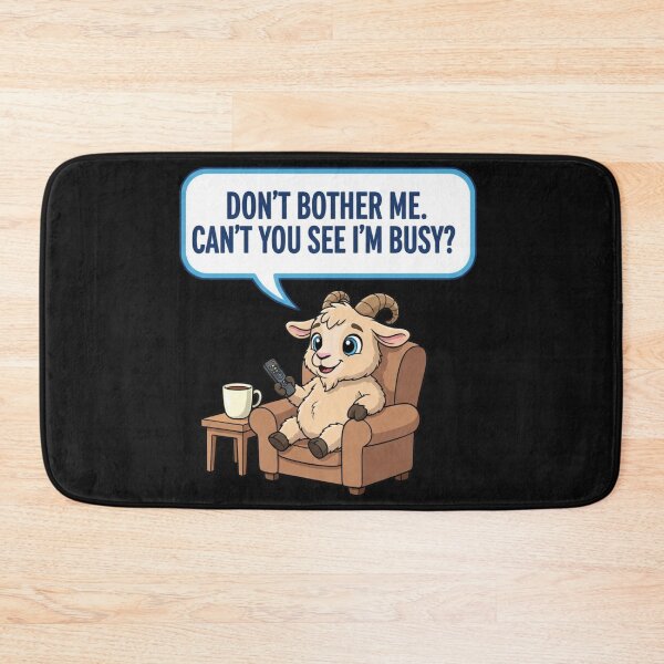 Item preview, Funny Busy Goat - Don't Bother Me I'm Watching TV designed and sold by RS-Globalist-.