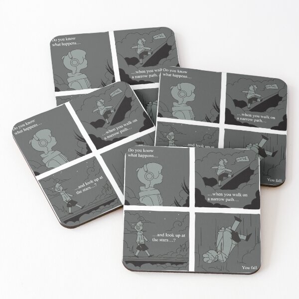 Item preview, Don’t Look Up While Walking - Funny Comic Art designed and sold by Majka_heart.