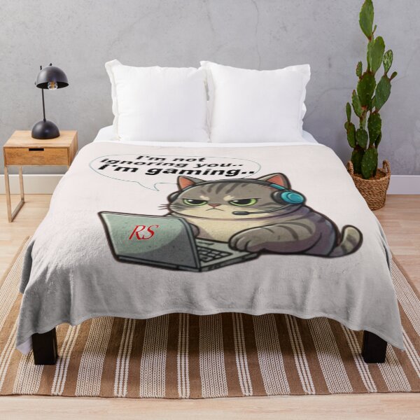 Item preview, Funny Gaming Cat - I'm Not Ignoring You, I'm Gaming designed and sold by RS-Globalist-.