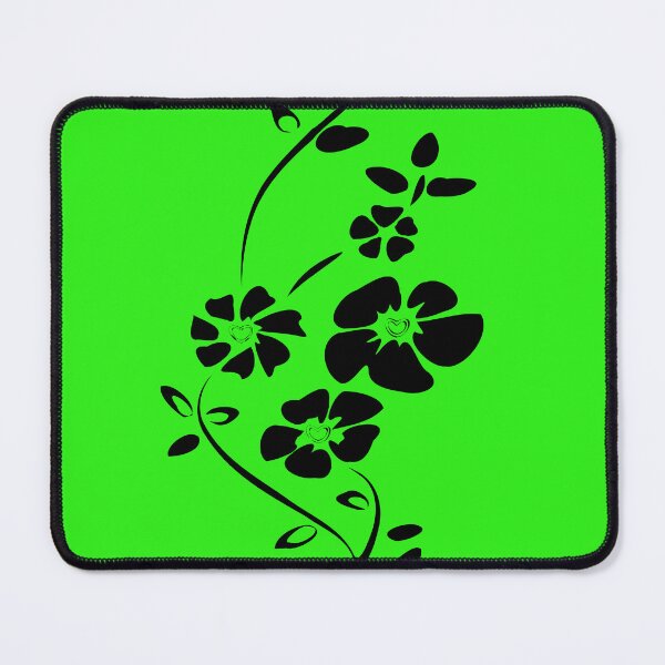 Item preview, Minimalist Black Floral Art - Elegant Heart-Centered Flowers designed and sold by RS-Globalist-.