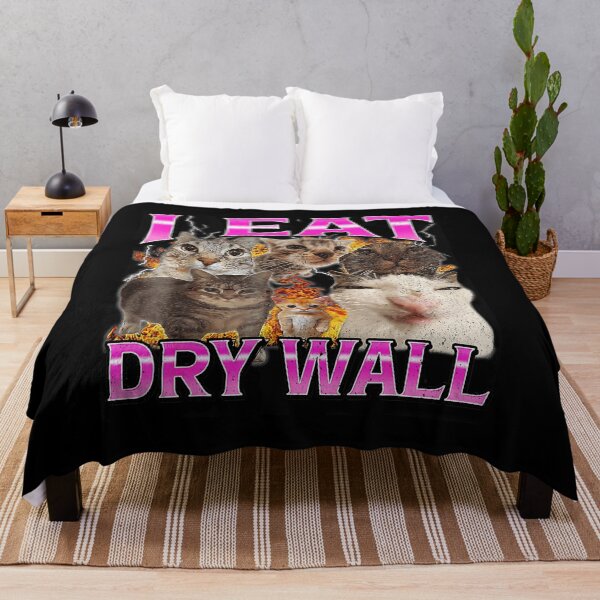 Item preview, I Eat Dry Wall Funny Animal Meme Typography designed and sold by tadmercado.