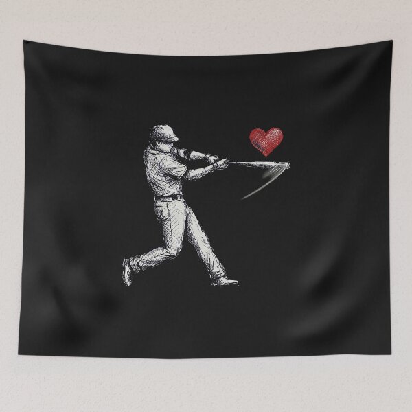 Item preview, Baseball Batter Heart Sketch designed and sold by AdyKurniawan.