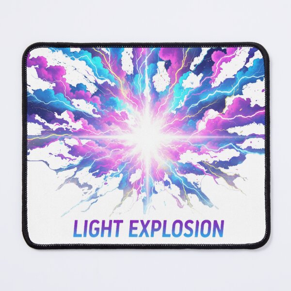 Item preview, Blue Abstract Light Expşosion Art Design designed and sold by RS-Globalist-.