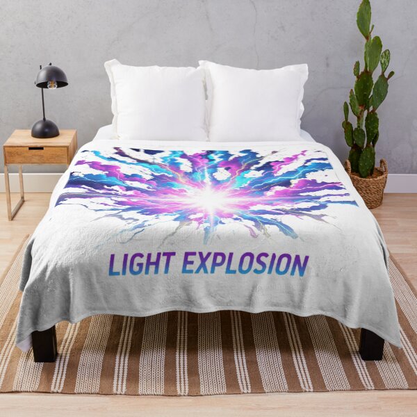 Item preview, Blue Abstract Light Expşosion Art Design designed and sold by RS-Globalist-.