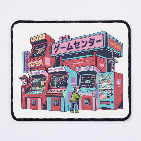 Item preview, Retro Arcade Night – Japanese Neon Gaming Illustration designed and sold by Ramkumar2025.