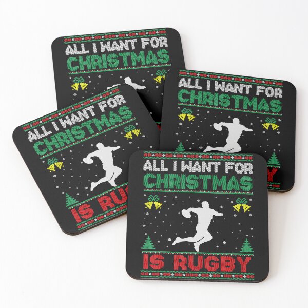 Item preview, All I Want For Christmas Is Rugby Ugly Sweater Funny  designed and sold by GabrieSketcham.