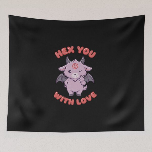 Item preview, Hex You With Love Cute Baphomet designed and sold by AdyKurniawan.