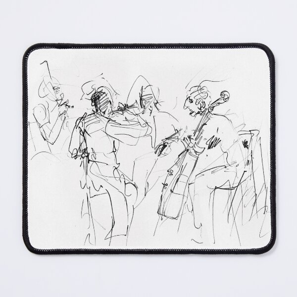 Item preview, Abstract Minimalist Jazz Band Sketch designed and sold by SleekLineSketches.